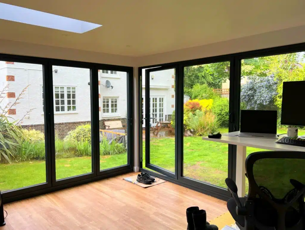 bifold doors on garden room