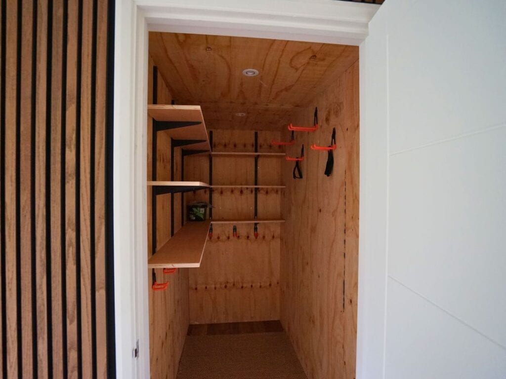 Garden Room internal storage