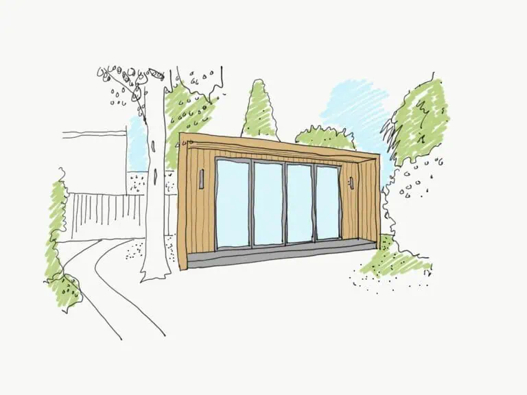 garden room sketch walton on thames