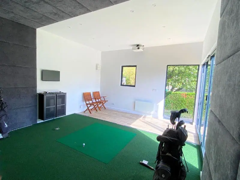 Golf Simulator Garden Room